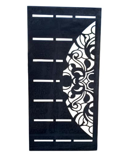 Modern Stunning Laser Cut Heavy Duty Metal Gate | Classic Fabrication Metal Design Back Yard Gate | Made In Canada – Model # 041