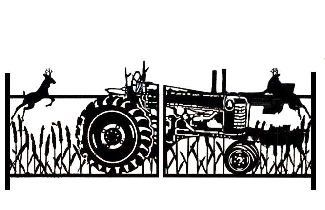 Moline Tractor Driveway Gate | Model # 052