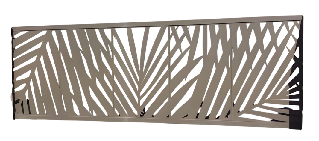 Beautiful Laser Cut Leaves Design Entry Gate| Modern Custom Fabrication Steel Entry Way Gate |Made in Canada– Model # 141