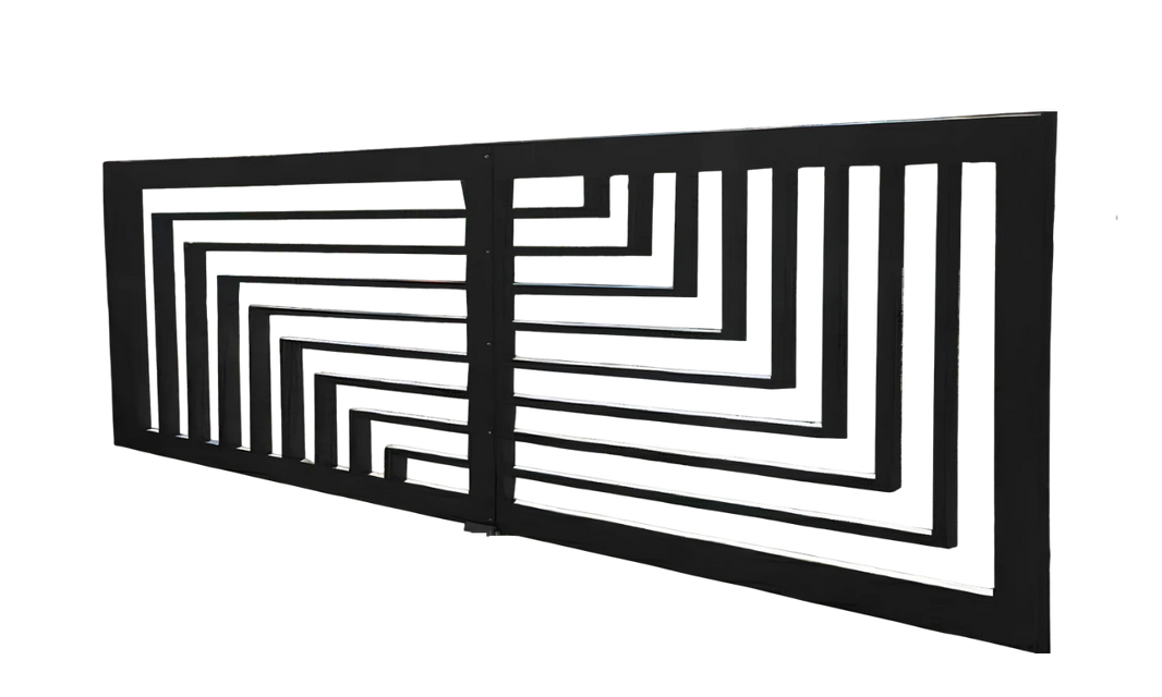 Parallel lines Steel Driveway Gate | Model # 170