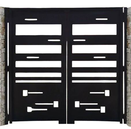 Slatemetal Art Garden Gate | Made in Canada– Model # 301