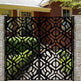 3D Laser Cut Abstract Art Metal Side Walk Gate | Custom Fabrication Modern Metal Yard Gate | Made in Canada– Model # 208-Taimco