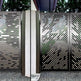 3D Laser Cut Artistic Linear Design Metal Garden Gate | Modern Fabrication Metal Pool Gate| Made in Canada – Model # 757-Taimco