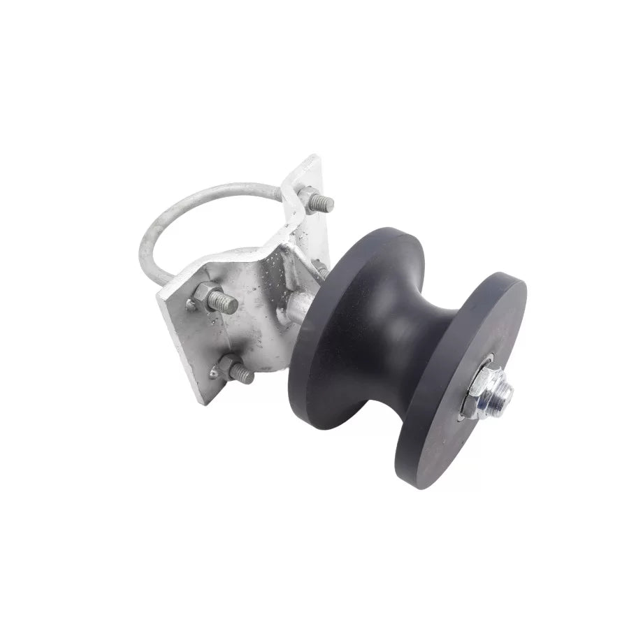 4" Round Nylon Cantilever Roller for Round Pipe with Safety Cover | Model # RNCRH4-Taimco