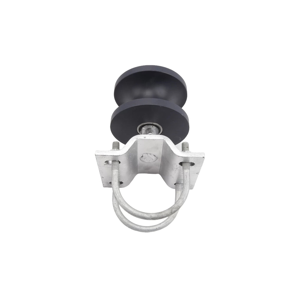 4" Round Nylon Cantilever Roller for Round Pipe with Safety Cover | Model # RNCRH4-Taimco