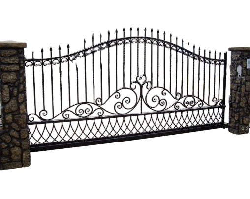 Classic Ornamental Metal Driveway Gate | Classical Steel Entrance Gate | Made in Canada – Model # 708