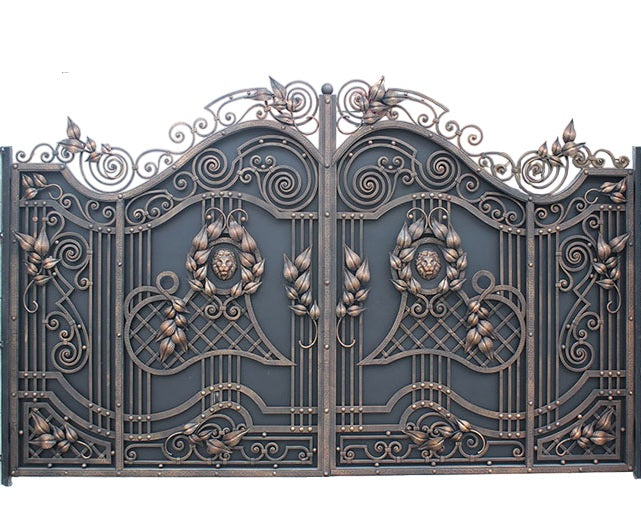 Elegant Classic Ornamental Iron Gate – Timeless Security & Style Model # 709