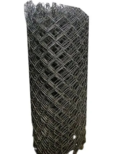 8 Gauge x 2" PVC Coated Black - Chain Link Fence Fabric Brown, and Green 50' Rolls – Model CLFF871-2IN-Taimco