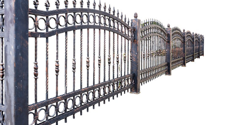 Ornamental wrought iron Fence Panels Model # FP920