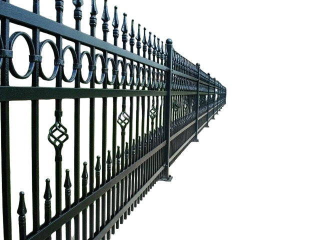 Ornamental Fence Panel - Wrought Iron Fence | Heavy Duty Metal Fence | Made in Canada – Model # FP934