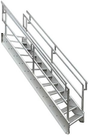 Aluminum Stair With External Guard  Model AL1505