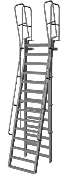 Aluminum Mezzanine Folding Ship Ladder Model AL1544