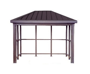 Hip Top Roof Bus Stop Shelter Open Front Model HRBSSFOP
