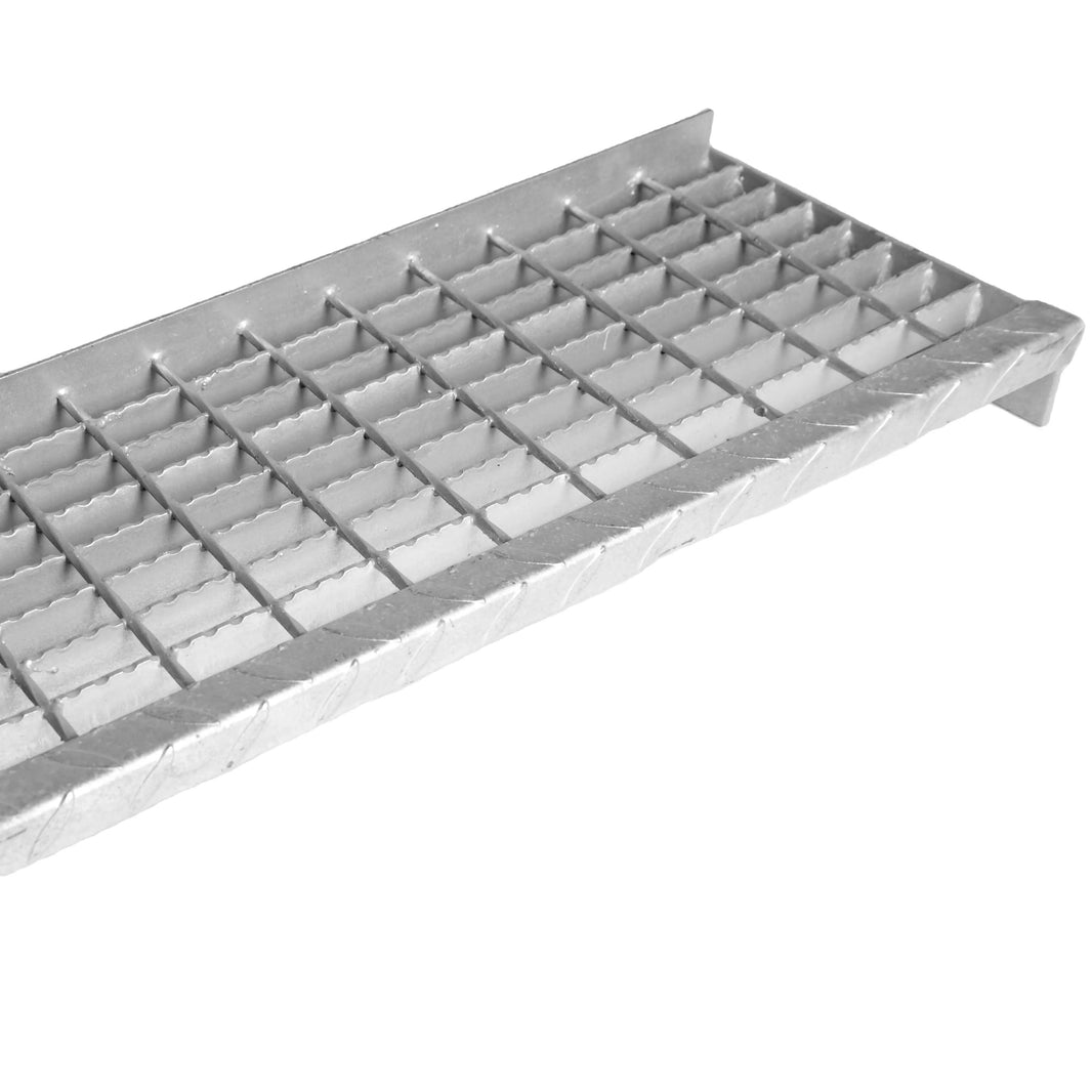 Bar Grating Treads W Back Toe Plate Model BGTWBTP