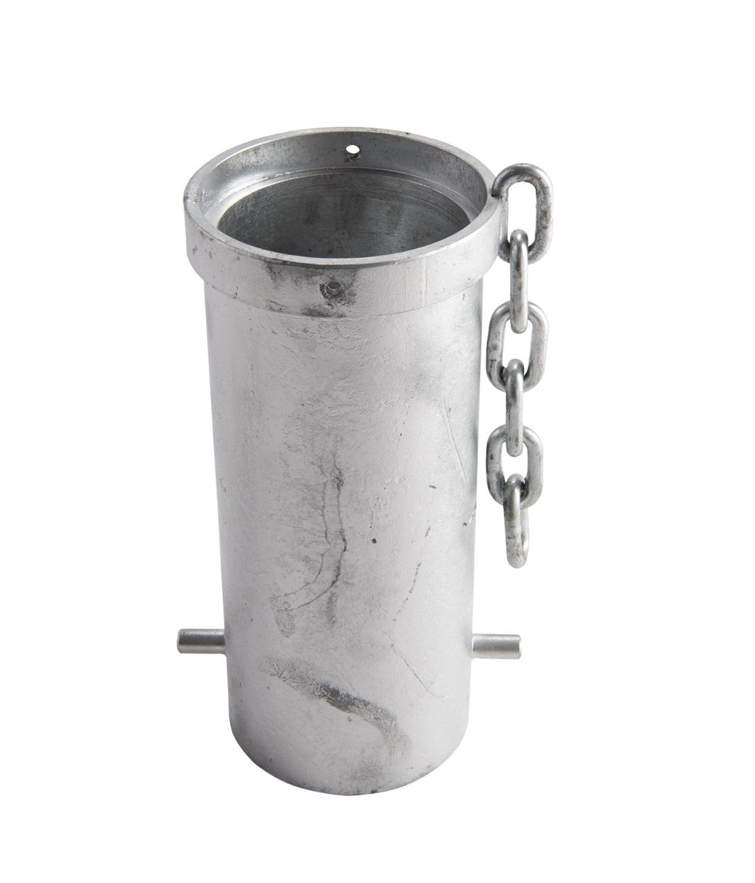 Removable Bollard Mount Galvanized Steel Base Mount w/ Securing Chain, 4 inch- Model BOLL2580