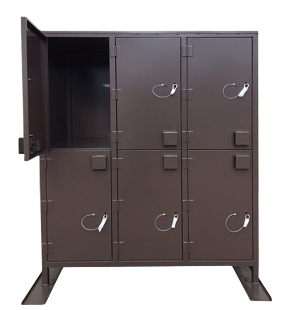 46.5 Cu.Ft Steel Animals Resistant Food Locker Six Door Model BRFL465-6