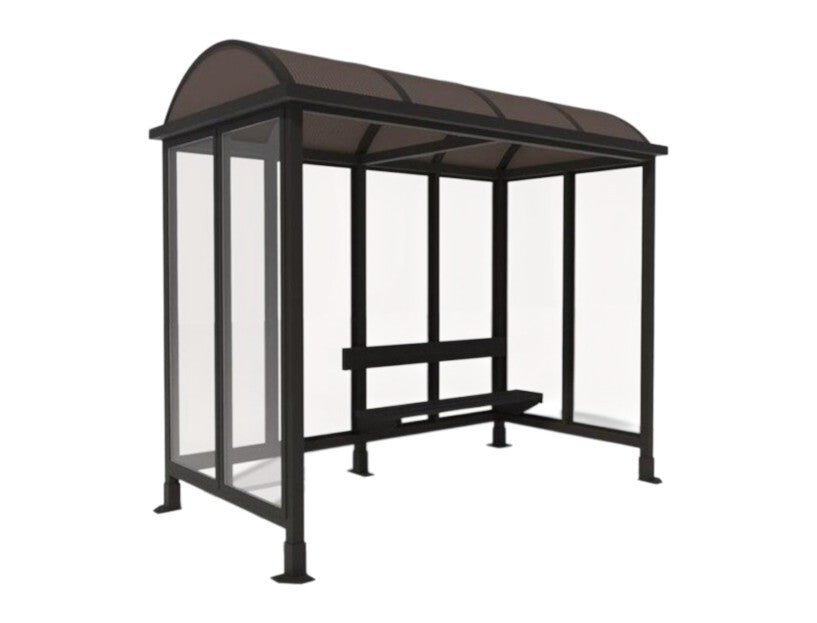 Clear View Curved Roof Shelter Model BTBSS