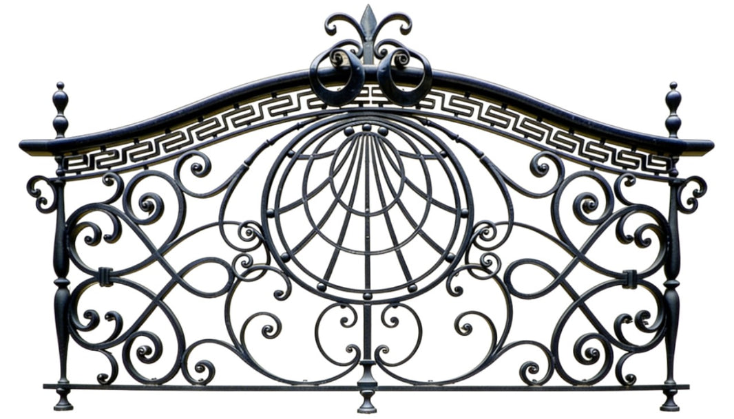 Wrought Iron Balcony Railing Aphrodite Juliet Design - Railing Balcony Panels - Decorative Heritage Style Rail - Made in Canada - Model # DRP971