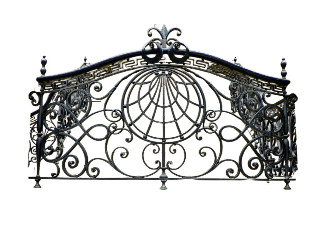 Wrought Iron Balcony Railing Aphrodite Juliet Design - Railing Balcony Panels - Decorative Heritage Style Rail - Made in Canada - Model # DRP971