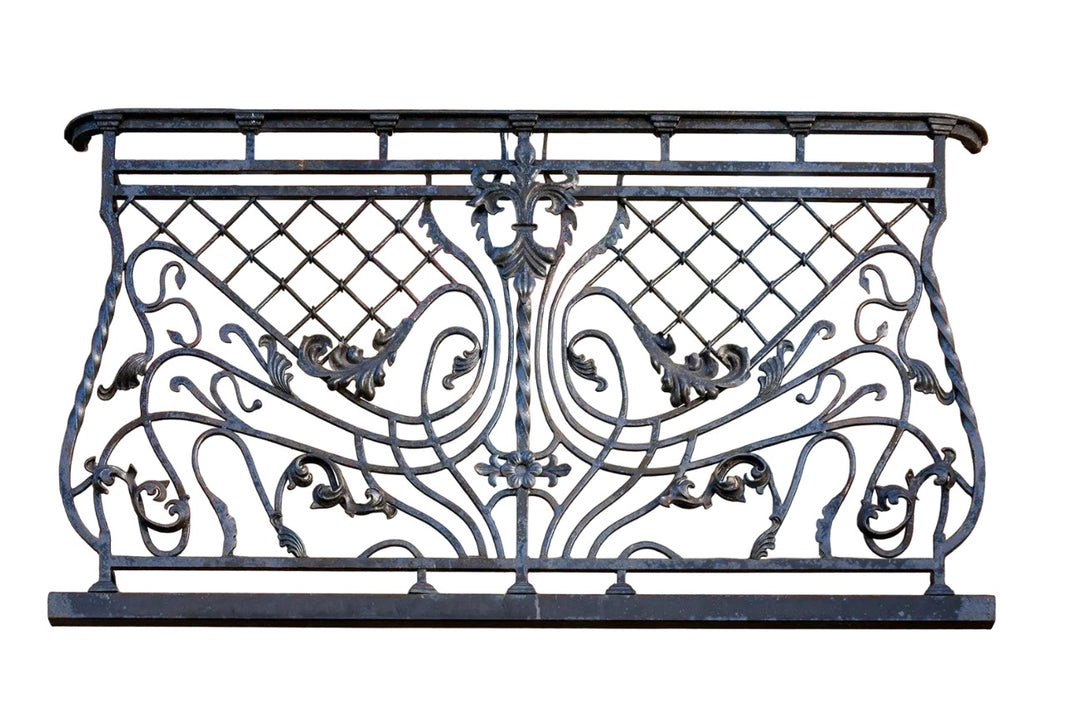 Wrought Iron Balcony Railing Aphrodite Juliet Design - Railing Balcony Panels - Decorative Heritage Style Rail - Made in Canada - Model # DRP974