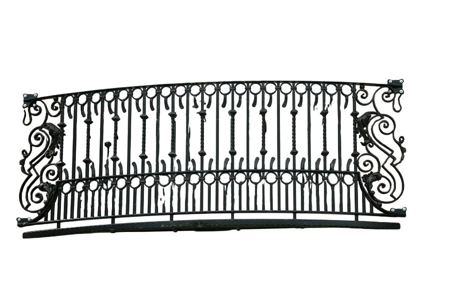 Wrought Iron Balcony Railing Aphrodite Juliet Design - Railing Balcony Panels - Decorative Heritage Style Rail - Made in Canada - Model # DRP975