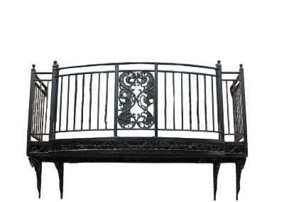 Ross Wrought Iron Balcony Railing Design - Railing Balcony Panels - Simple Style Rail - Made in Canada - Model # DRP985