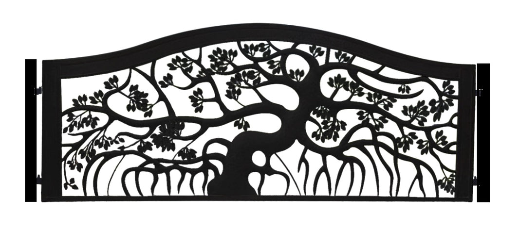 Aerial Root Tree Design | Steel Driveway Gate | Model # DWG718