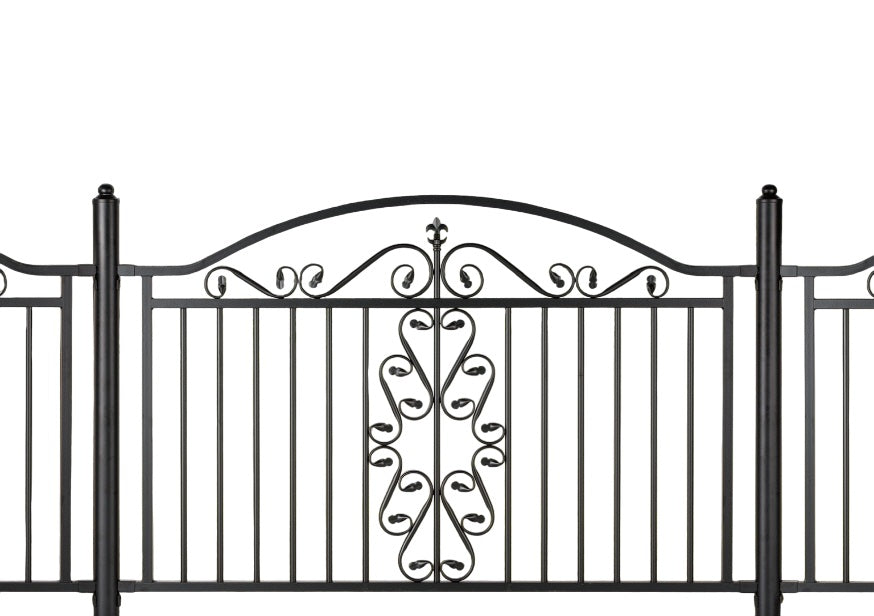 Ornamental Fence Panel - Wrought Iron Fence | Heavy Duty Metal Fence | Made in Canada – Model # FP911