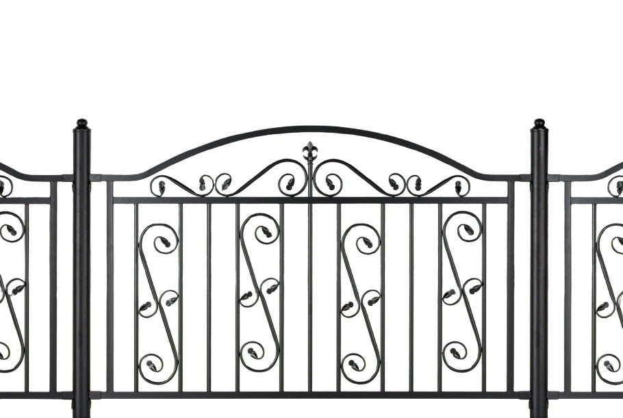 Ornamental Fence Panel - Wrought Iron Fence | Heavy Duty Metal Fence | Made in Canada – Model # FP915