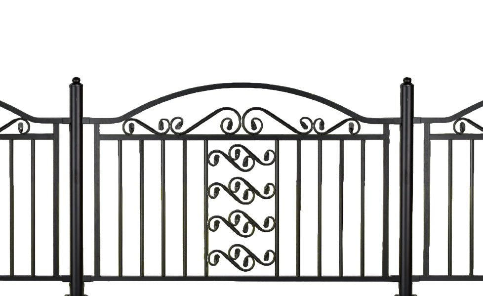 Ornamental Fence Panel - Wrought Iron Fence | Heavy Duty Metal Fence | Made in Canada – Model # FP916