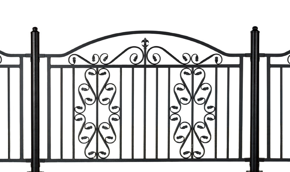 Ornamental Fence Panel - Wrought Iron Fence | Heavy Duty Metal Fence | Made in Canada – Model # FP917