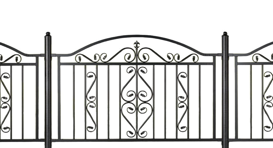Ornamental Fence Panel - Wrought Iron Fence | Heavy Duty Metal Fence | Made in Canada – Model # FP919