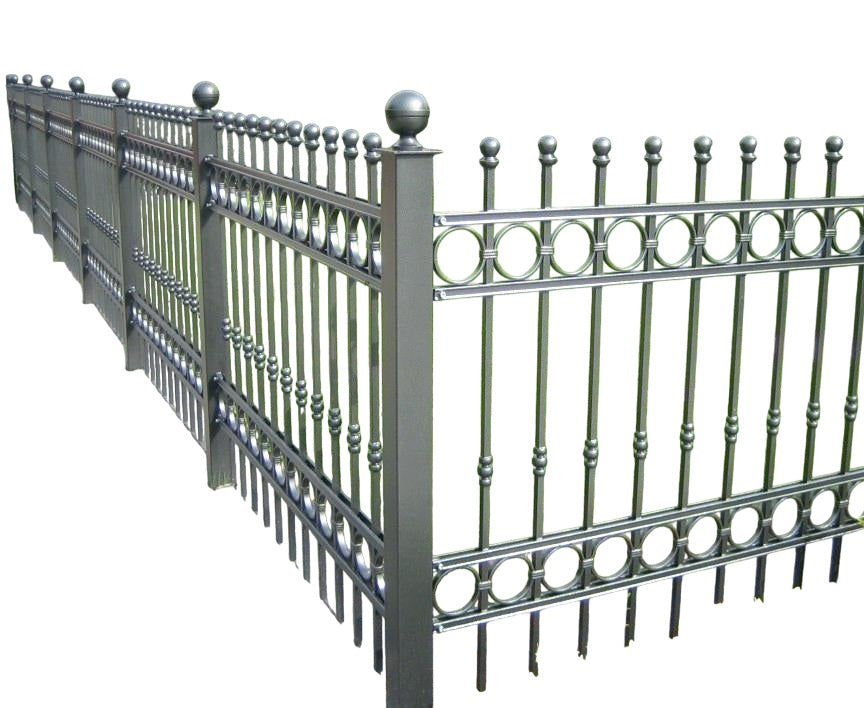 Ornamental Fence Panel - Wrought Iron Fence | Heavy Duty Metal Fence | Made in Canada – Model # FP918