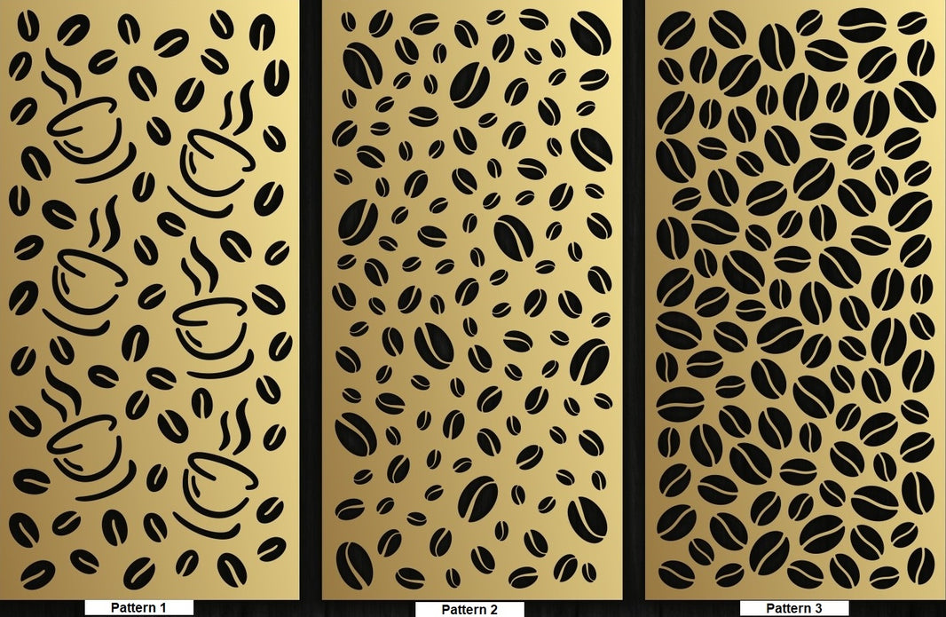 Coffee Mix Custom Plasma Cut Fence Panel - High Quality Steel Construction Model # FP942