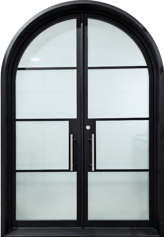 Arch French iron door Design Arch Top Model # IWD1114