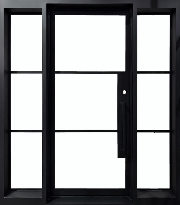 French iron door Design Square Top With kickplate Model # IWD 1115