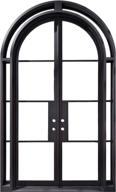 Arch French iron door Design Arch Top Model # IWD 1119