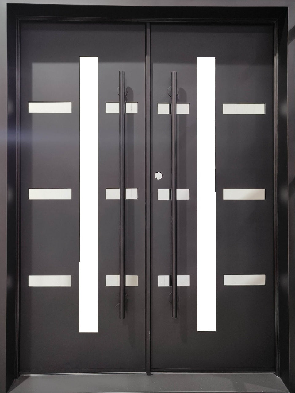 Wrought Iron Plasma Cut Iron Door | Square Top With kickplate | Model # IWD 976