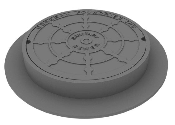Round Manhole Covers Heavy Duty Gray Model # MH146