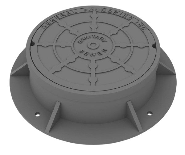Round Manhole Covers Heavy Duty Gray Model # MH147