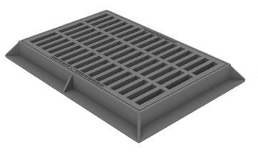 Catch Basin Square Manhole Cover and Frame Gray Iron Model # MH178