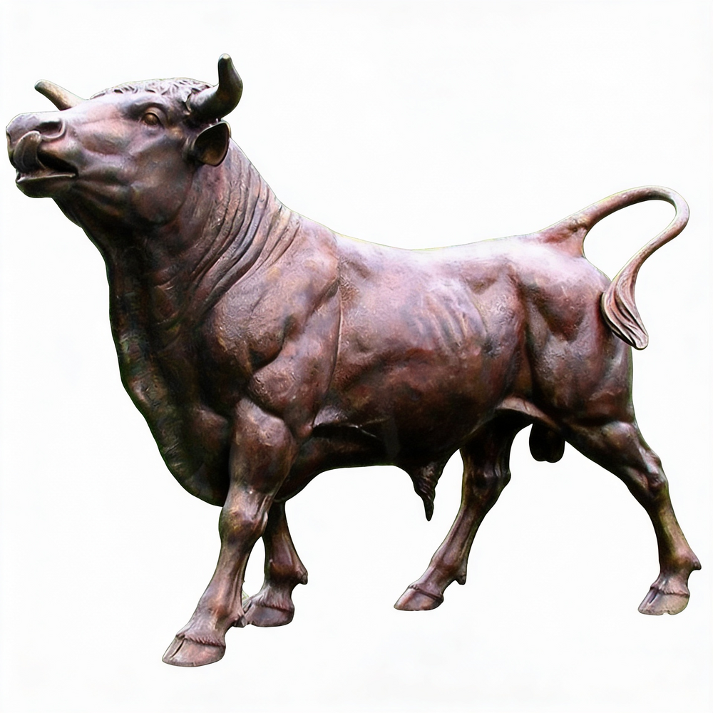 Bronze statue of a bull on a white background
Retail showrooms and commercial storefronts