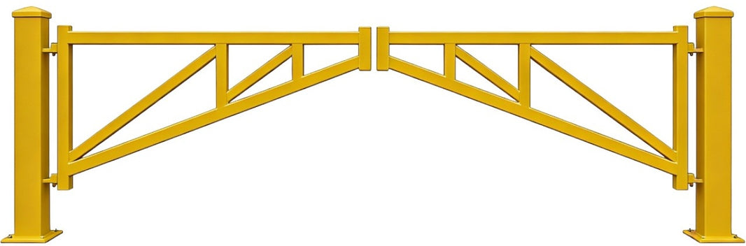 Manual Swing Z-Series Tubular Galvanized Steel Double and Single Barrier Gate | Made in Canada– Model # MSG888