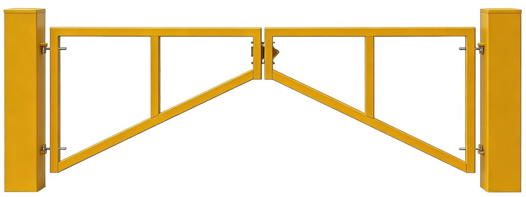 Manual Swing S-Series Tubular Galvanized Steel Double and Single Barrier Gate - Model # MSG889