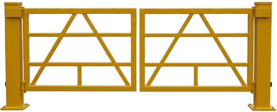 Manual Swing A-Series Tubular Galvanized Steel Double and Single Barrier Gate | Made in Canada– Model # MSG893