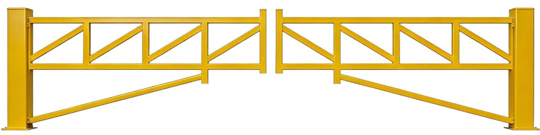 Manual Swing N-Series Tubular Galvanized Steel Double and Single Barrier Gate | Made in Canada– Model # MSG890