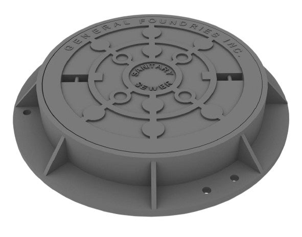 Round Manhole Covers Heavy Duty Gray Model # MH148