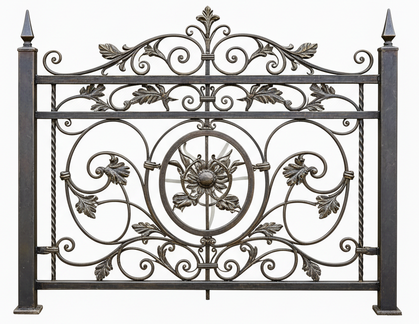 Ornamental wrought iron Fence Panels Model # OFP920