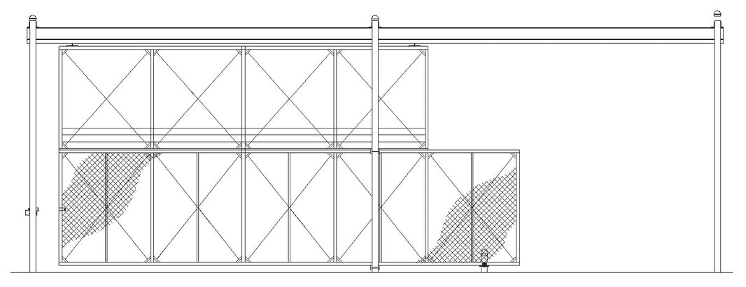 Castle Heavy Duty Overhead Slide Gate (Manual Operation) - Chain Link Model OSGMOCL755