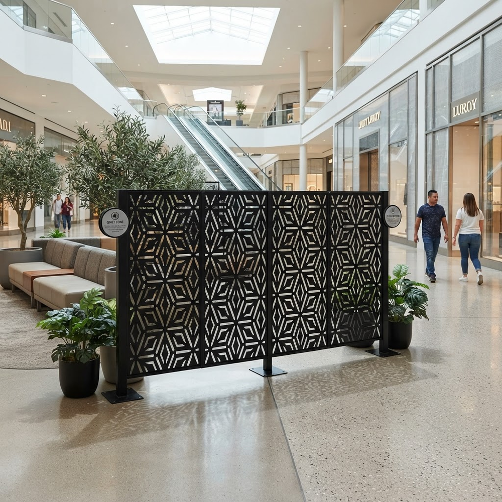 Modern outdoor privacy screen for patios, decks, and fences
